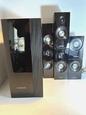 Samsung Surround Sound 7 Speaker System Subwoofer PS-CWO DWO & Wires - Untested