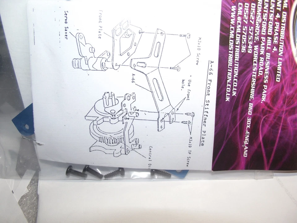 FTX Front Chassis Stiffener Blue Alum  Ofna Gtp1 ftx1297 - Image 4 of 4