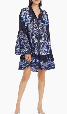 BNWT CAMILLA Delft Dynasty Long Sleeve Short Dress Size XL RRP $699 | eBay