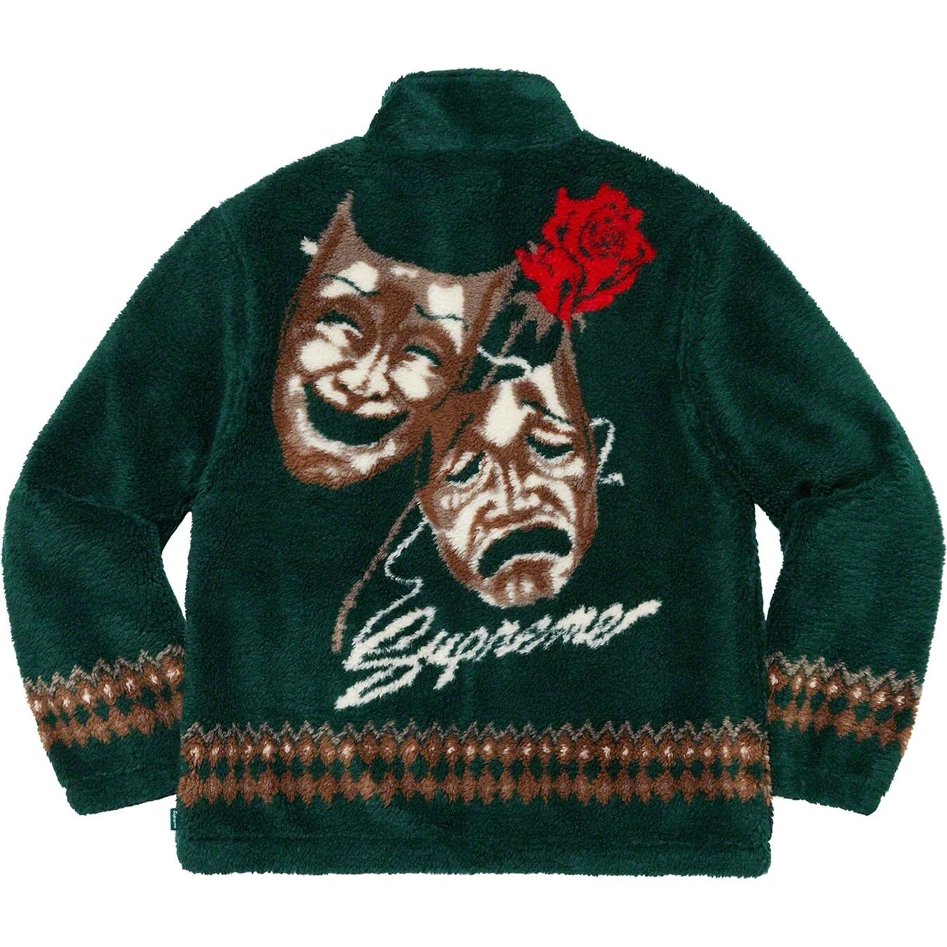 VESTE POLAIRE MASQUE DRAMATIQUE SUPRÊME VERT FONCÉ PETITE