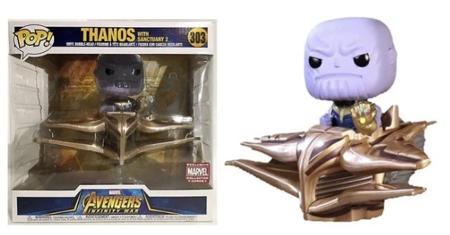 Funko Pop Thanos 303 With Sanctuary 2 Marvel Avengers Infinity War New Vinyl