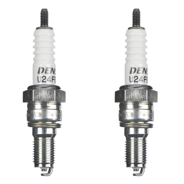 Denso ZüNdkerze U24FER9 2Er Set (FüR: Daelim VS 125 Evolution VS125F 00-03 )-image