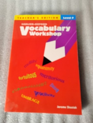 Sadlier-Oxford Vocabulary Workshop Level F Teacher's Edition Jerome Shostak