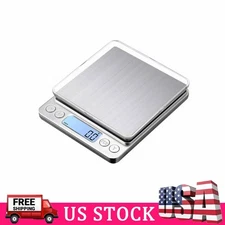 Portable 2000g x 0.1g Digital LCD Scale Jewelry Kitchen Food Balance Weight Gram