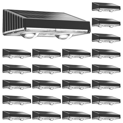 NIORSUN Solar Fence Lights,24 Pack Deck Light,Led Lights Warm White Outdoor W...