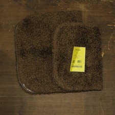 garland Rug Shaggy Washable Nylon Bath Rug Set Chocolate Brown 2-Piece
