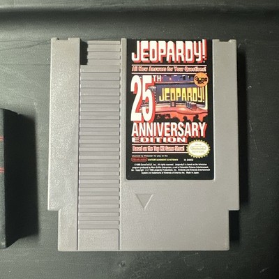 Jeopardy!  25th Anniversary Edition NES TV Quiz Show Game and Case