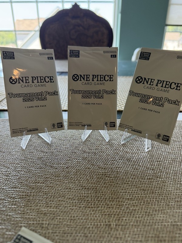 One Piece Tournament Pack 2026 Vol.2 English Sealed Promo Pack X3OP TCG