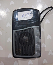 Lloytron Portable Radio AM/FM Portable Radio with Wrist Strap, Black/Grey