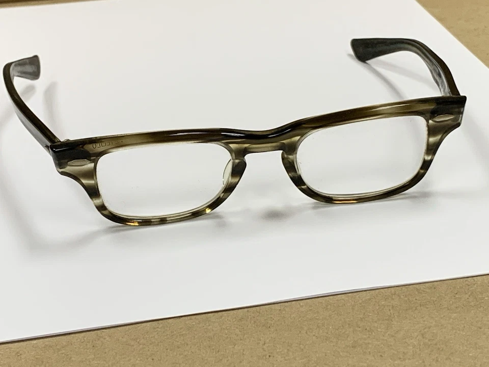Vintage 1950's Bausch Lomb Horn Rimmed Tortoise Wayfarer Glasses Frames Eyeglass - Image 3 of 4