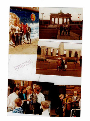ZDF hit parade with Viktor Worms + Berlin Wall fans, 5 pictures in 1 photo, 10x15cm,