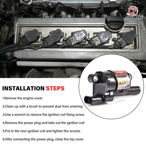 For Chevy GMC 5.3L 6.2L V8 8Kits Performance UF414 Ignition Coil+Spark Plug+Wire - Picture 7 of 23