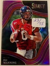Eli Manning 2022 Select Draft Picks #178 Field Level Purple Prizm /75