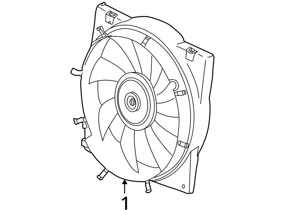 ADEQUADO PARA 2000-2005 SATURN L300 LW300 VENTILADOR ASM ENG COOL 15867598 - NOVO FABRICANTE DE EQUIPAMENTO ORIGINAL 15867598 - Imagem 3 de 3