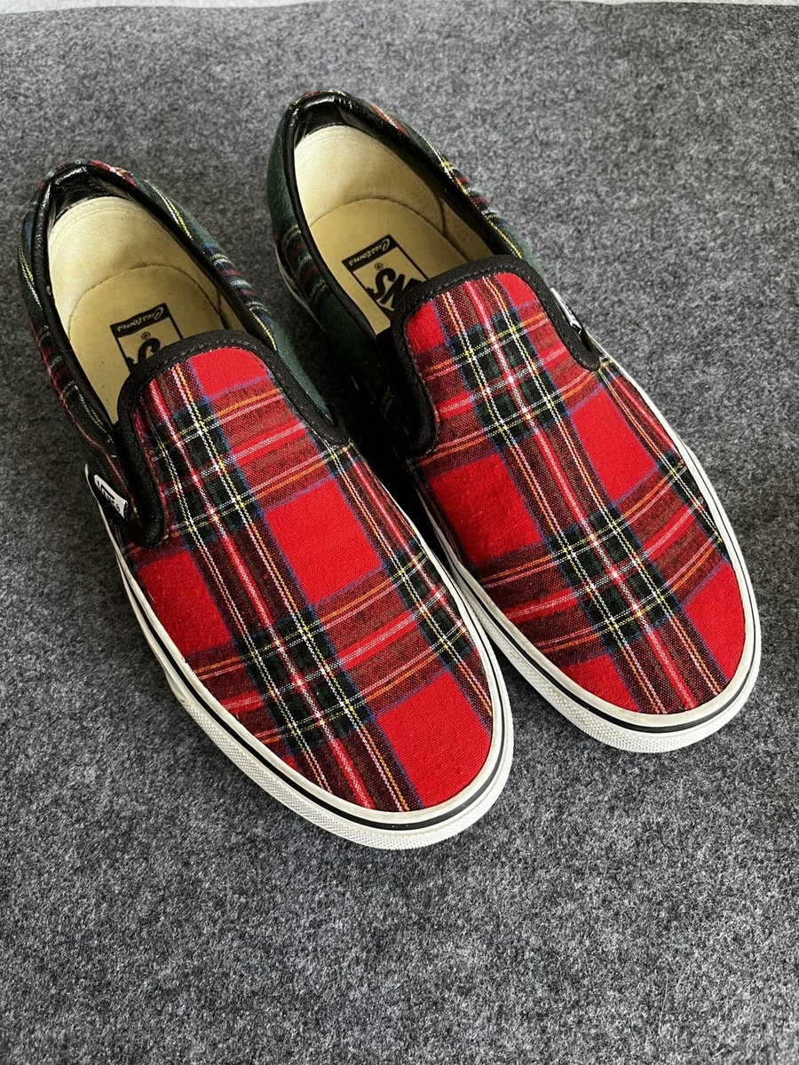 Vans Classic Plaid Slip On Shoes Men display picture 2