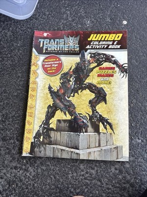 Transformers Revenge Of The Fallen Jumbo Coloring & Activity Book