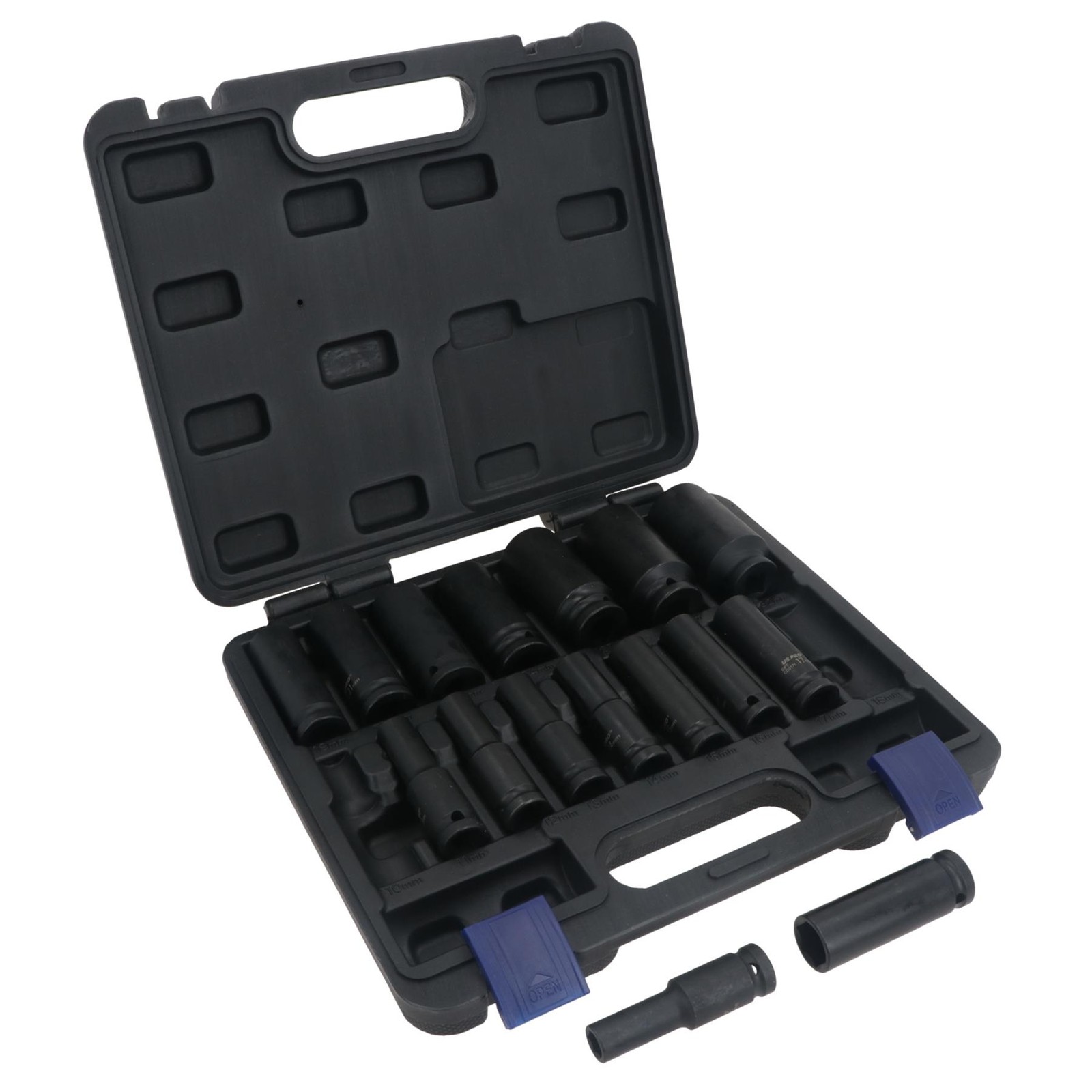 16pc 1/2"" Dr 6 Point European Deep Impact Socket Set 10 - 32mm US PRO AT468