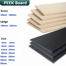5mm bis 50mm Dicke PEEK Platte Zuschnitt Kunststoff Platte Polyetheretherketon