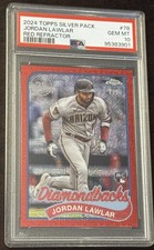 2024 Topps '89 Topps Silver Pack Chrome Red Refractor Jordan Lawlar /5 PSA 10