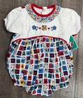 Baby Girl Clothes New Vintage Healthtex 6-9 Month Colorful Flower Garden Romper