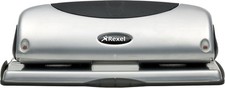 A4 Rexel Quality 4-Hole Paper Punch Strong Metal Precision 2100753 25 Sheet P425