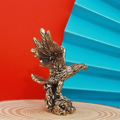d'Messing Adler Statue, Chinesisches Feng Shui Ornament, Tierskulptur