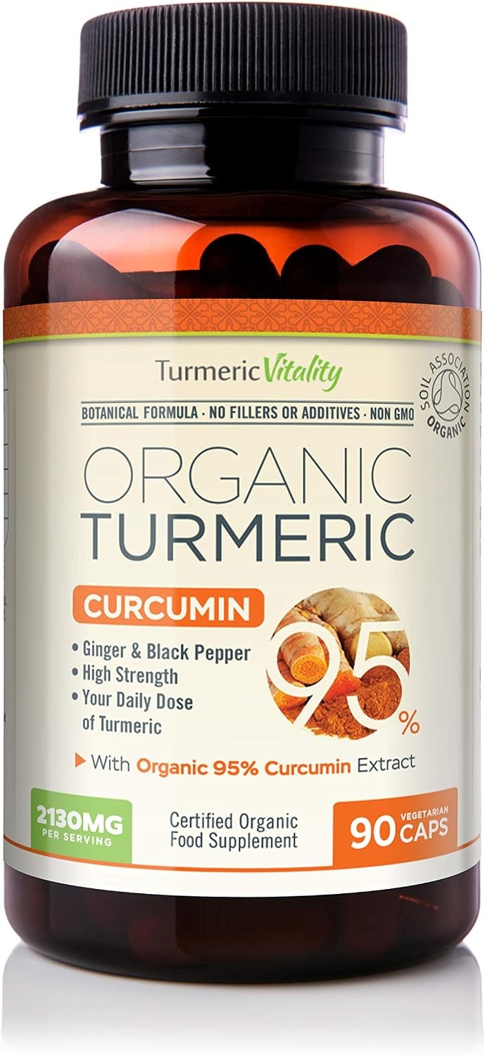 Turmeric Vitality Black Organic Turmeric Curcumin95 90 Capsules - Image 2