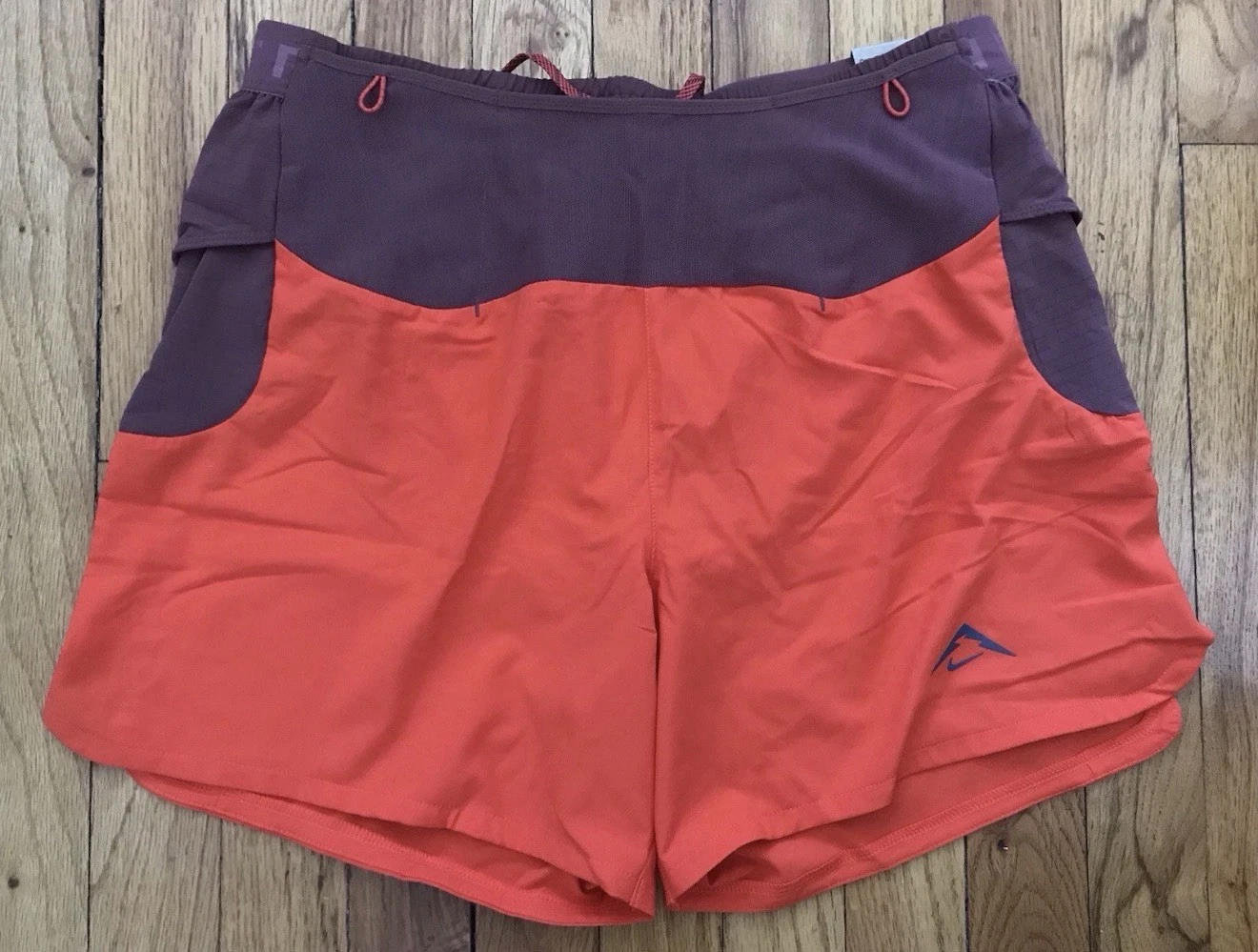 Nike Trail Second Sunrise 5" Brief-Lined Running Shorts Red HJ3572-633 Sz M