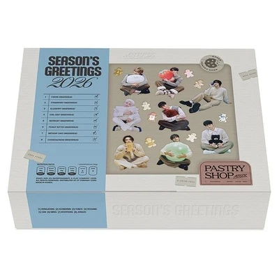 ATEEZ 2026 SEASON’S GREETINGS PASTRY SHOP/Calendar+Diary+Buch+KeyRing+Karte+GIFT