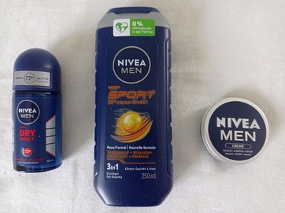 Nivea Men Sport-Körper-Pflege-Set Sportbox Duschgel Creme Deo-Rollout
