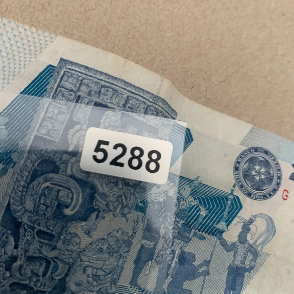 1980's Mexico 20000 Pesos Banknote, Gate of Yaxchilan, Tulum Maya Ruins - Image 4 of 4