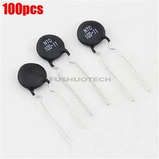 100Pcs 10D-11 10 Ohm B 2800K 3A 5% Thermistor Temperature Sensor Ntc Ic New gy