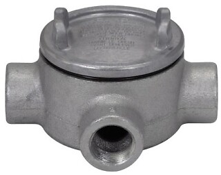 Crouse-Hinds GUAT59-SA, RIGID CONDUIT OUTLET BOX AND COVER, 1 1/2 AL OUTLET BX