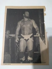 Vintage Wrestling "Madog" Buzz Sawyer Pin Up Picture NWA Mid South 