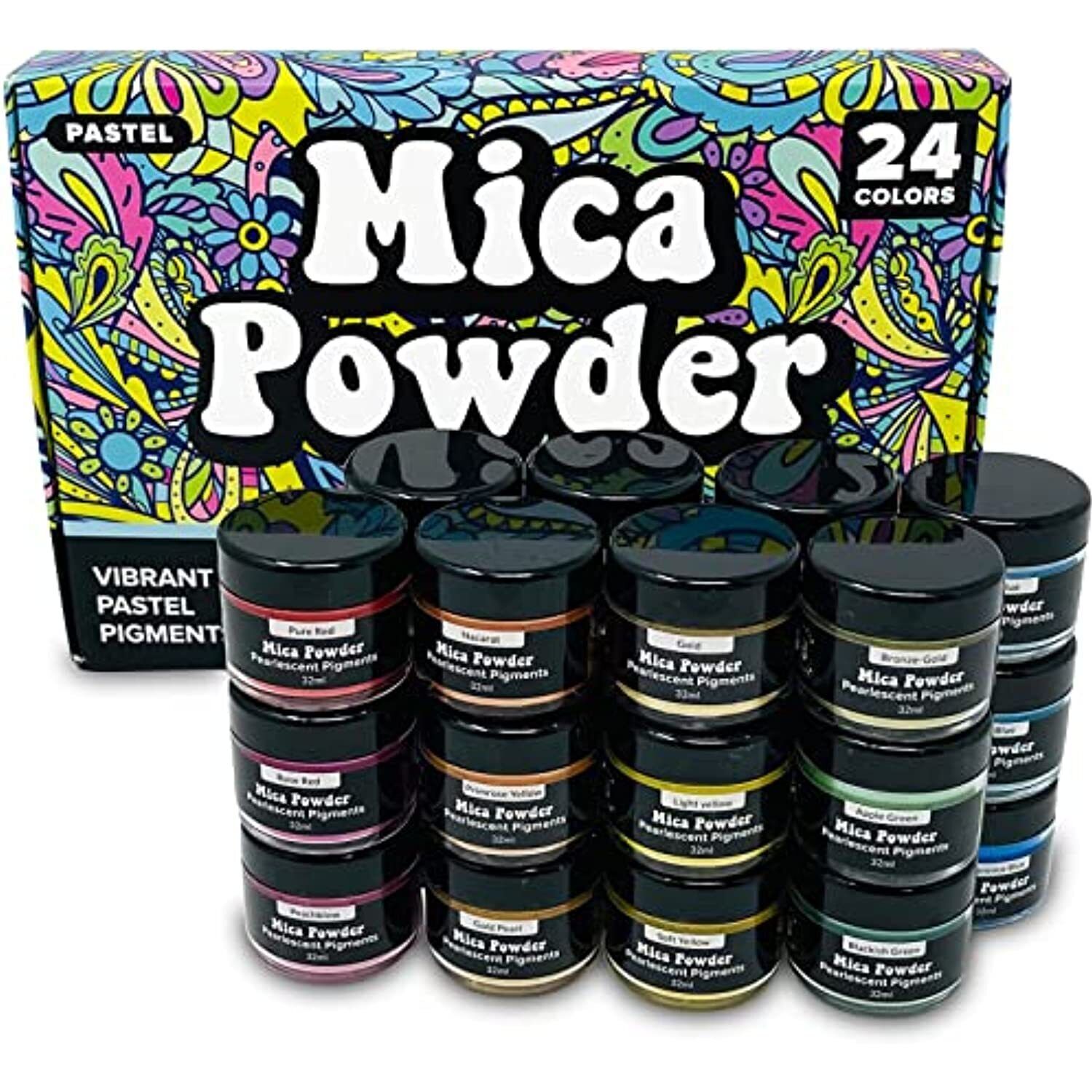 LET'S RESIN Resin Mica Powder, 6 Colors Interference Mica Powder