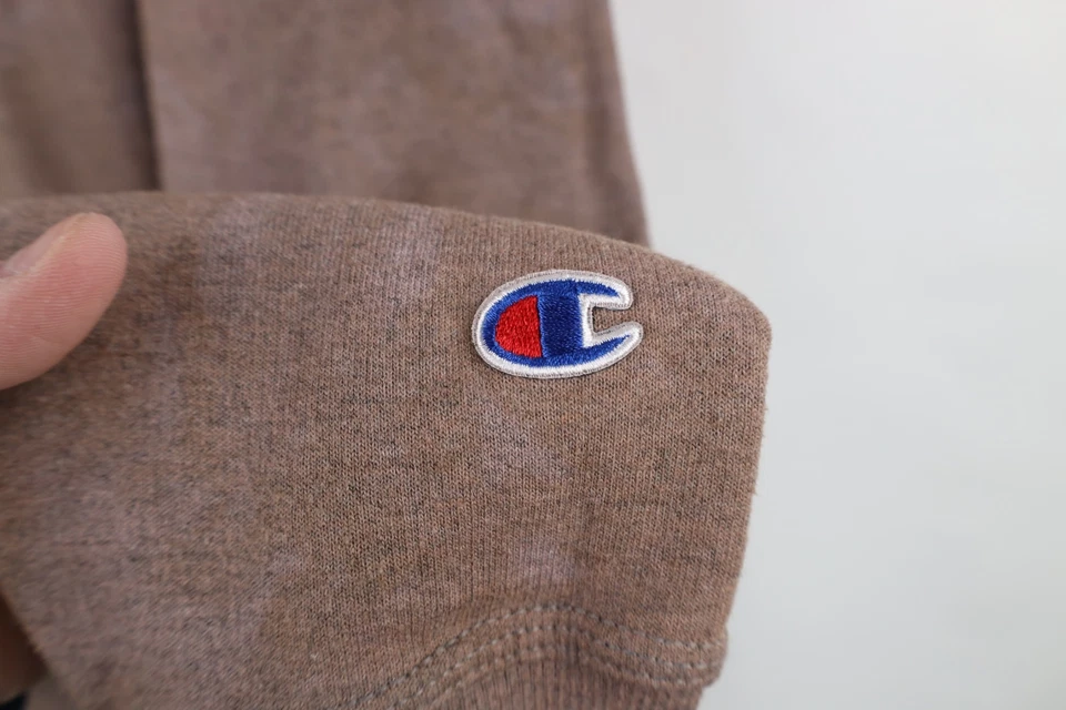 Moletom Vintage Champion Masculino Tamanho Pequeno Logotipo Clássico Desgastado Lavagem Ácida - Imagem 4 de 4