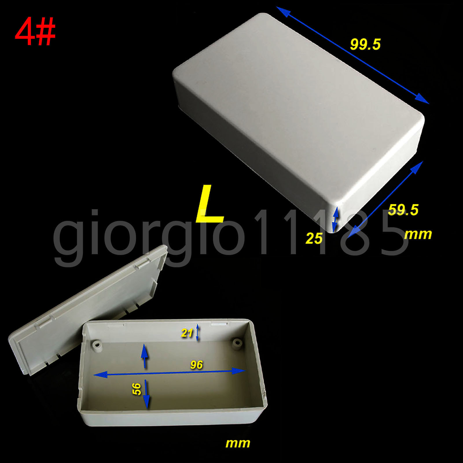 2 Boîtiers Plastique Pour Projet électronique DIY - Dimensions : 83 X 58 X 34 Mm, Stock US