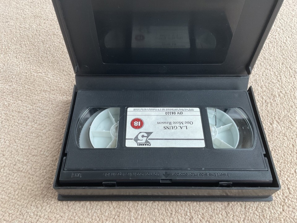 L.A. Guns One More Reason VHS Video Tape 1989 Metal Music 30 Mins