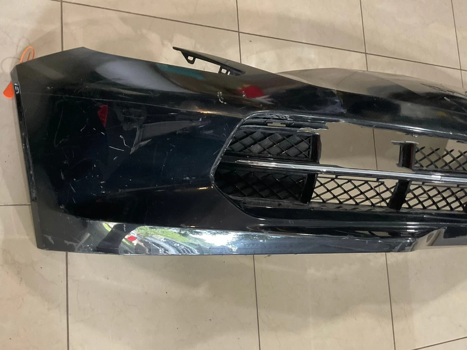 前保险杠保护套 黑色 2014 15 16 2017 2018 2019 通用雪佛兰 Corvette C7 CAPA — 第 2/4 张图片