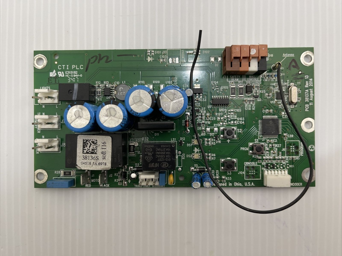 Genie Overhead Door 850 / 2029 / 1035 / 2028 Circuit Logic Board