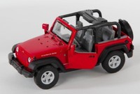 Blitz Versand Jeep Wrangler Rubicon Rot Red Welly Modell Auto 1:34-39 Neu Ovp 1