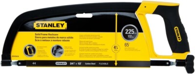 Stanley STHT20139L 12'' Rubber Grip Hacksaw w/ Blade Included!!