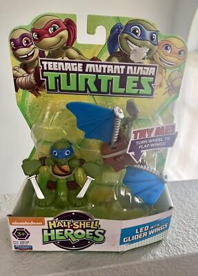 Teenage Mutant Ninja  Turtles Half Shell Heroes Leo With Glider Wings NIB