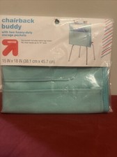Up  Up Chairback Buddy w/Two Heavy-duty Storage Pockets - Seafoam Green - NEW
