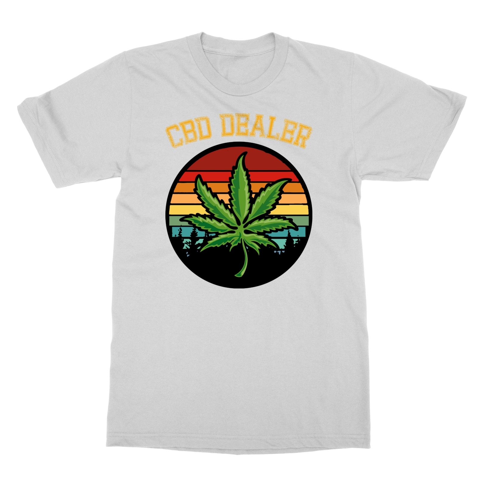 Divertida camiseta de distribuidor de CBD cannabidiol para hombre