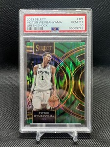 2023-24 Select - Premier Green Shock - PSA 10 - Victor Wembanyama RC - Spurs