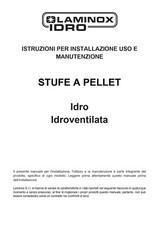 Manuale installazione e d'uso caldaia pellet Laminox Ester Idro Lux
