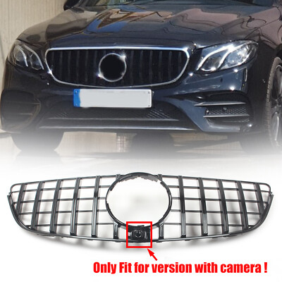 For Mercedes Benz E-Class C207 Coupe 2014-2016 Sport Kühlergrill Schwarz Glanz