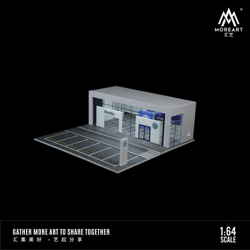 1/64 Diorama Garage Model LED Lighting Car Showroom Model Display Case Gift US - Picture 87 of 141
