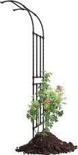 Half Sided Arch Against The Wall Garden Trellis - Garden Arch Arbor Trellis f...